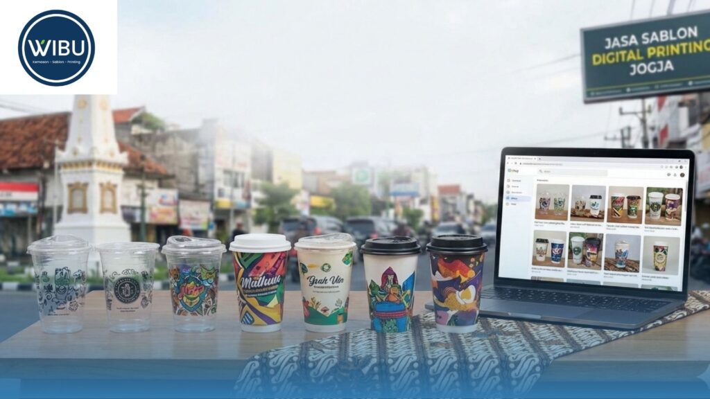 7 Vendor Jasa Sablon Gelas Cup Digital Printing Terpercaya di Jogja (Dengan Portofolio)