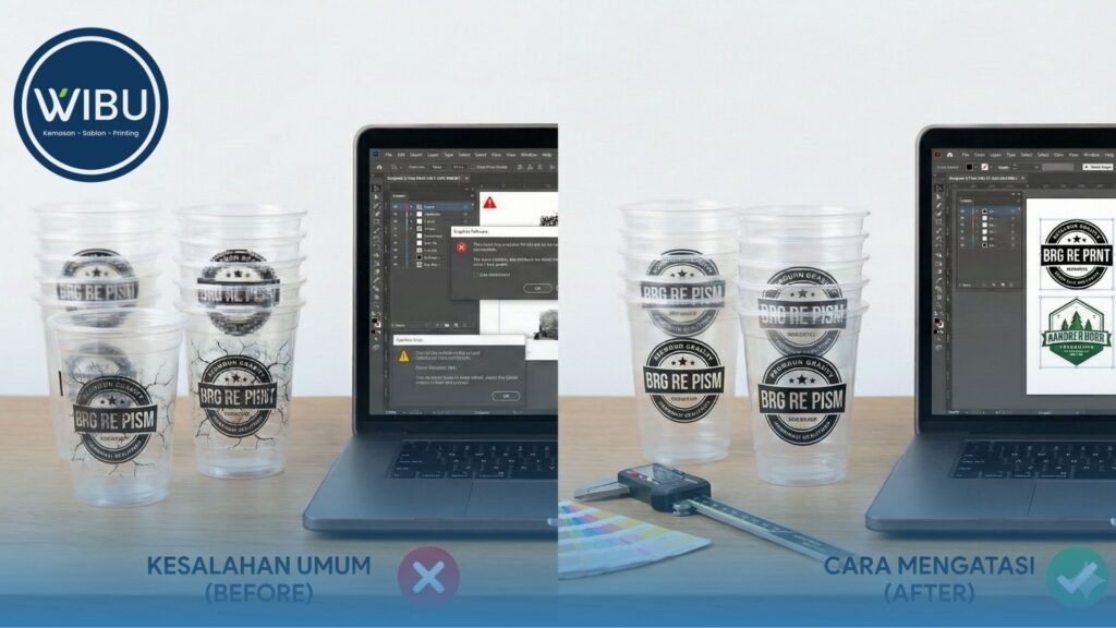 7 Kesalahan Setting File yang Sering Bikin Sablon Gelas Cup Rusak dan Cara Mengatasinya